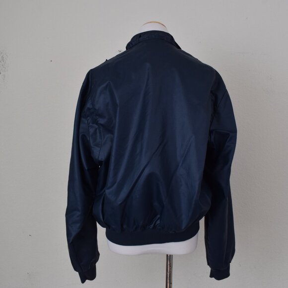 Vintage 70s Navy Nylon Windbreaker size L - Picture 4 of 12